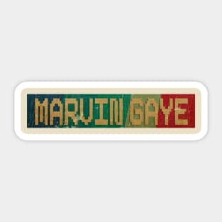 Marvin Gaye  - RETRO COLOR - VINTAGE Sticker